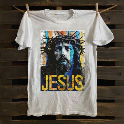 Jesus Christ Portrait Cotton T-shirt