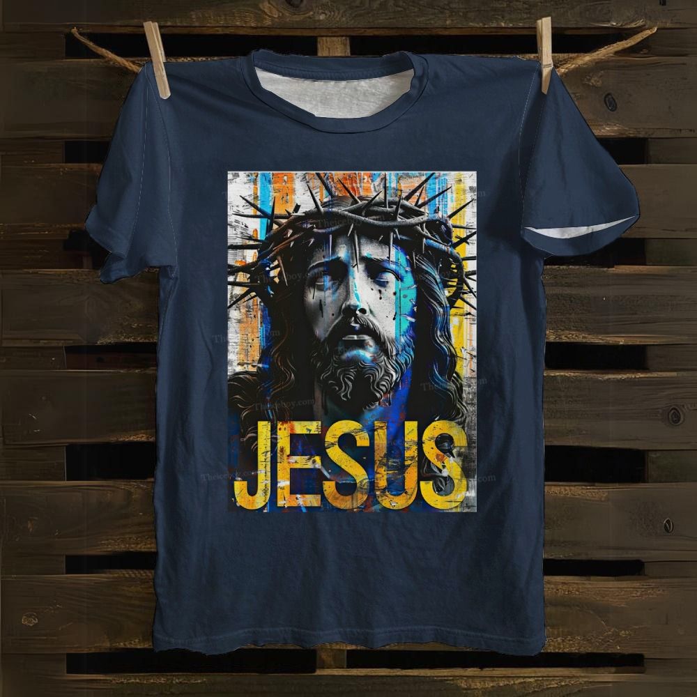 Jesus Christ Portrait Cotton T-shirt