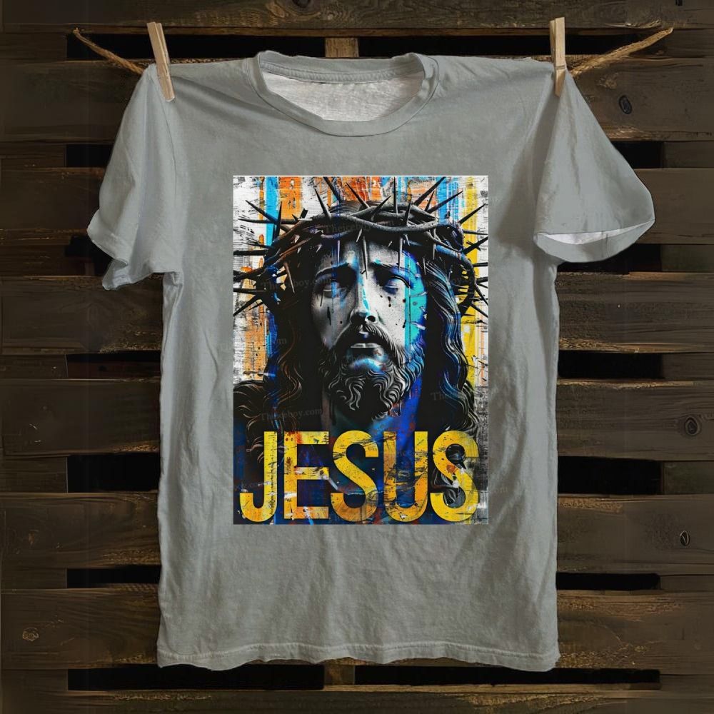 Jesus Christ Portrait Cotton T-shirt
