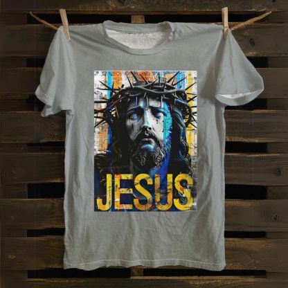 Jesus Christ Portrait Cotton T-shirt