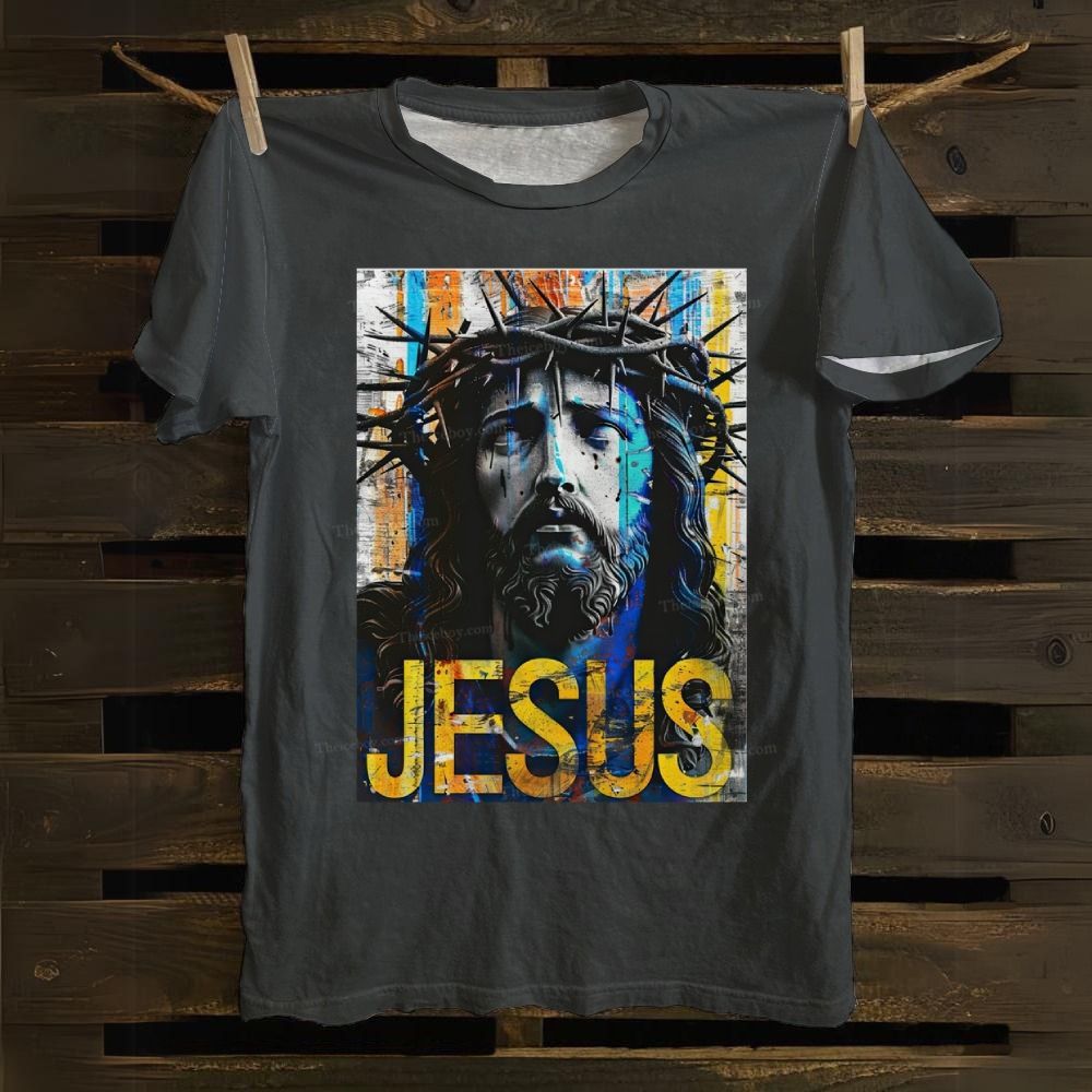 Jesus Christ Portrait Cotton T-shirt