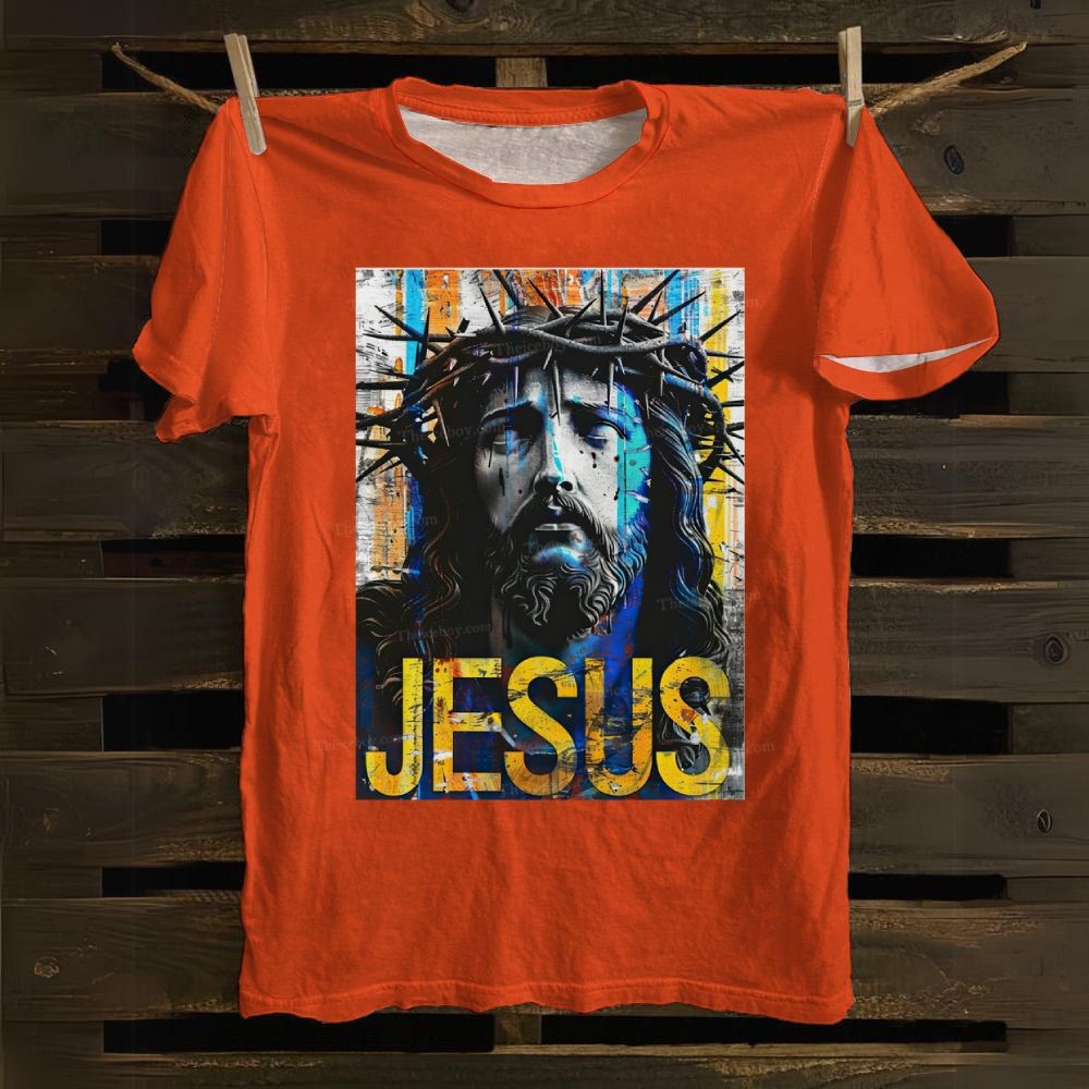 Jesus Christ Portrait Cotton T-shirt