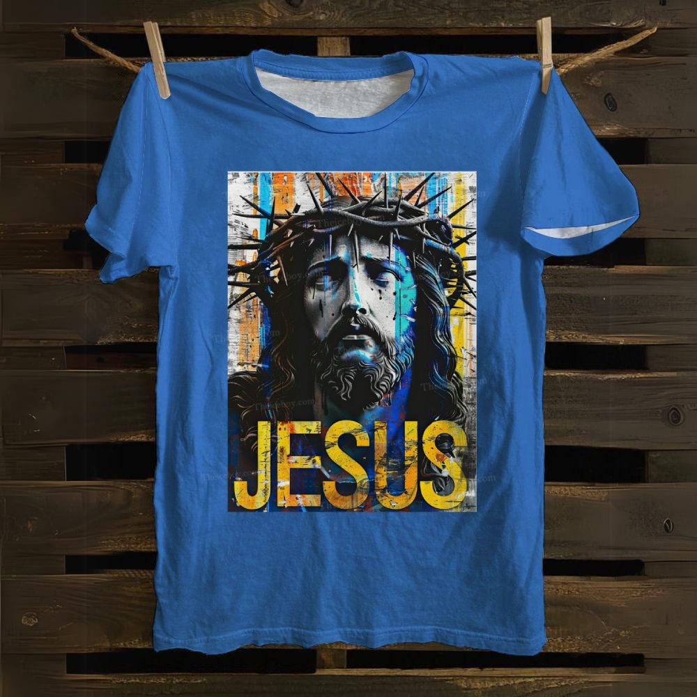 Jesus Christ Portrait Cotton T-shirt