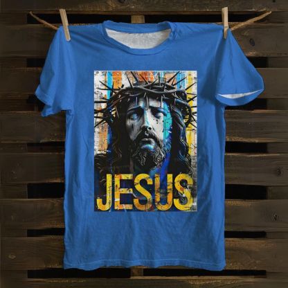Jesus Christ Portrait Cotton T-shirt