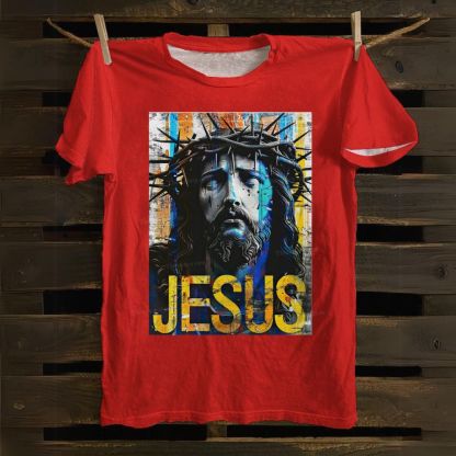 Jesus Christ Portrait Cotton T-shirt