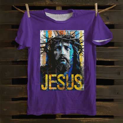 Jesus Christ Portrait Cotton T-shirt