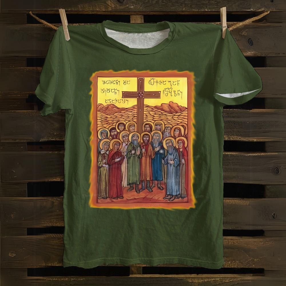 The Synaxis (Meeting) of the Holy Apostles Cotton T-shirt