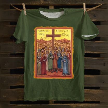 The Synaxis (Meeting) of the Holy Apostles Cotton T-shirt