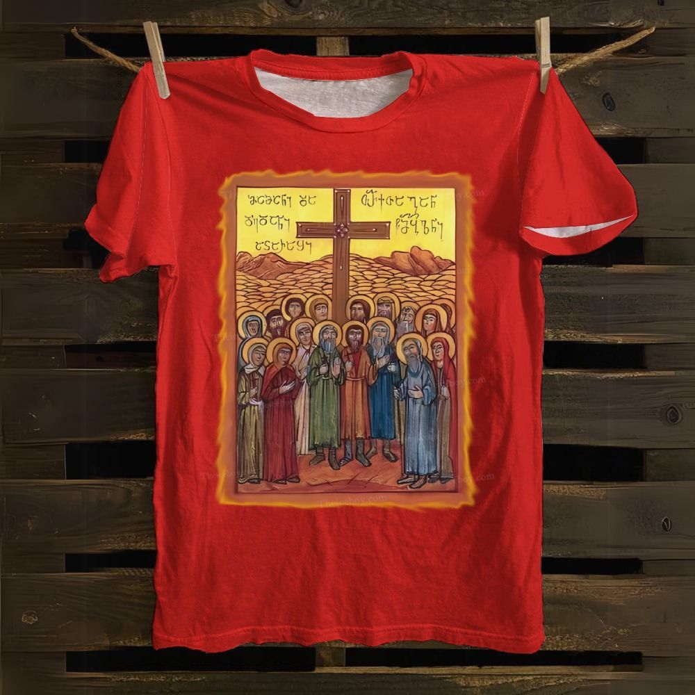 The Synaxis (Meeting) of the Holy Apostles Cotton T-shirt