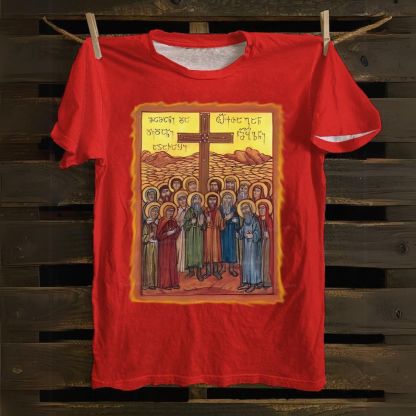 The Synaxis (Meeting) of the Holy Apostles Cotton T-shirt