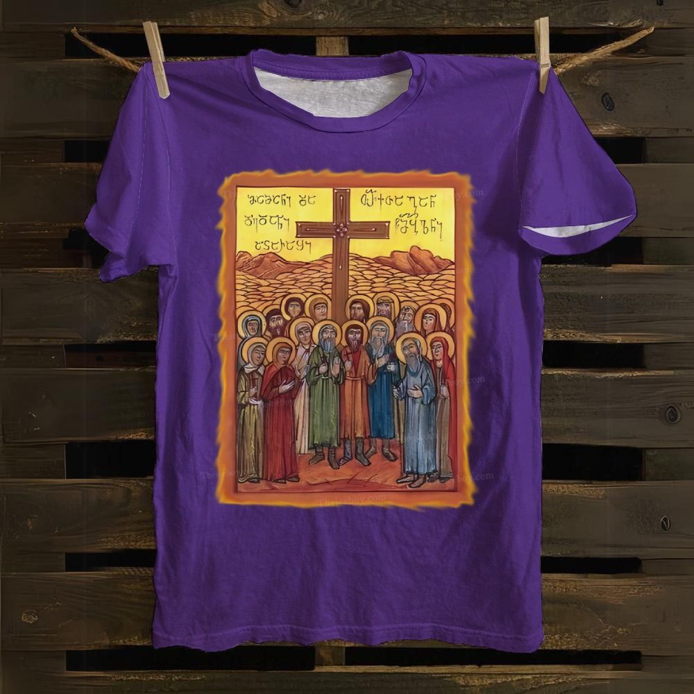 The Synaxis (Meeting) of the Holy Apostles Cotton T-shirt