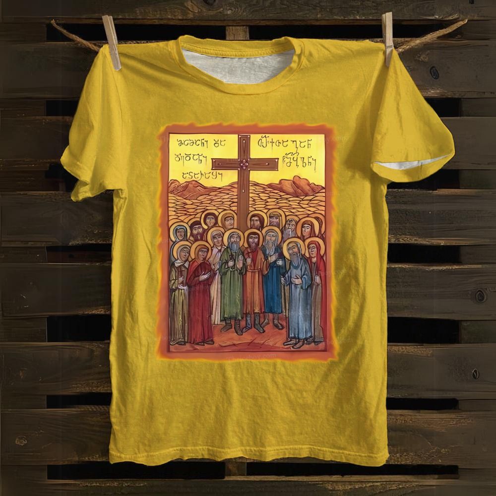 The Synaxis (Meeting) of the Holy Apostles Cotton T-shirt