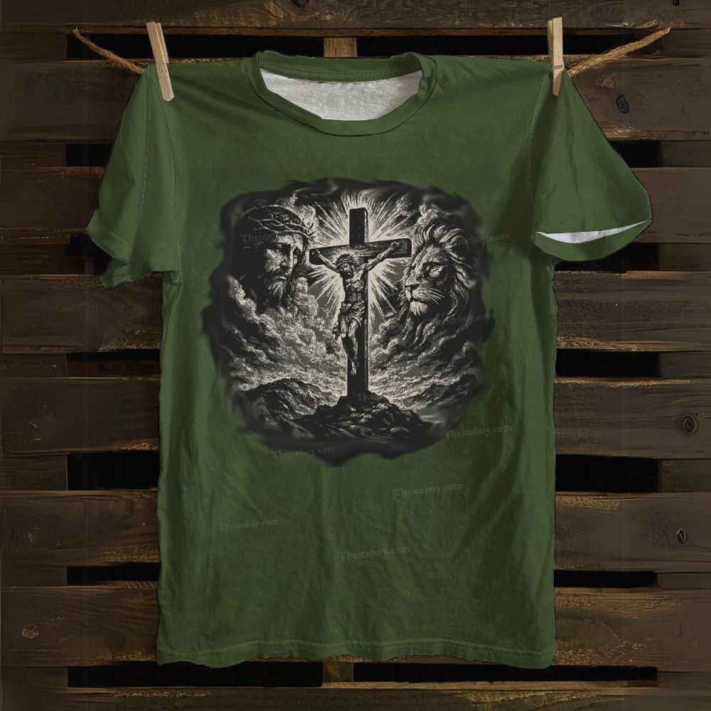 He Is Suffering For Us. Cotton T-shirt