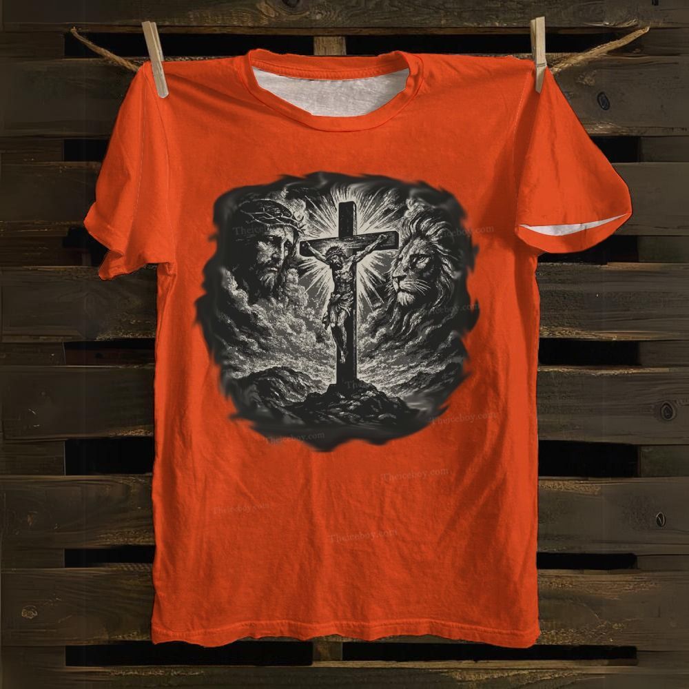 He Is Suffering For Us. Cotton T-shirt