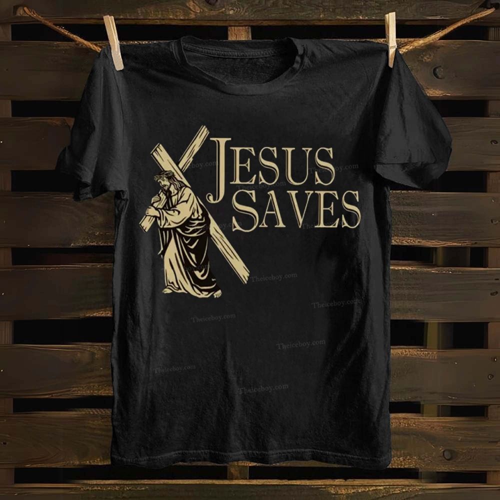 Jesus Saves Cotton T-shirt