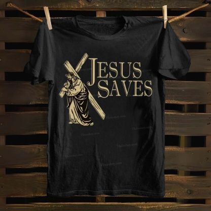 Jesus Saves Cotton T-shirt