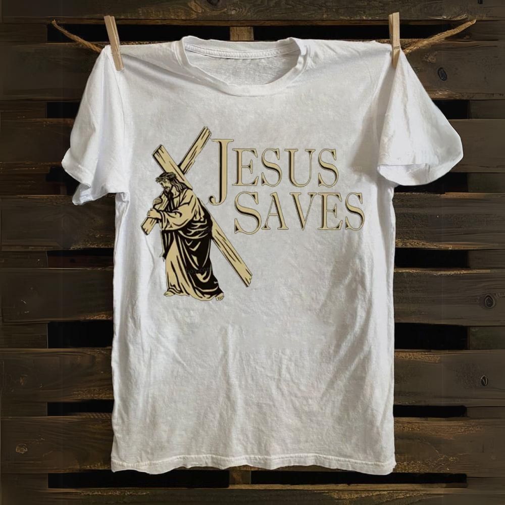 Jesus Saves Cotton T-shirt