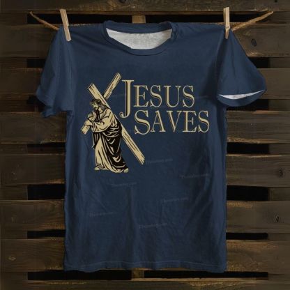 Jesus Saves Cotton T-shirt