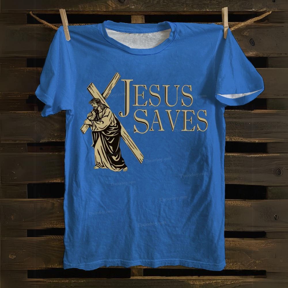 Jesus Saves Cotton T-shirt