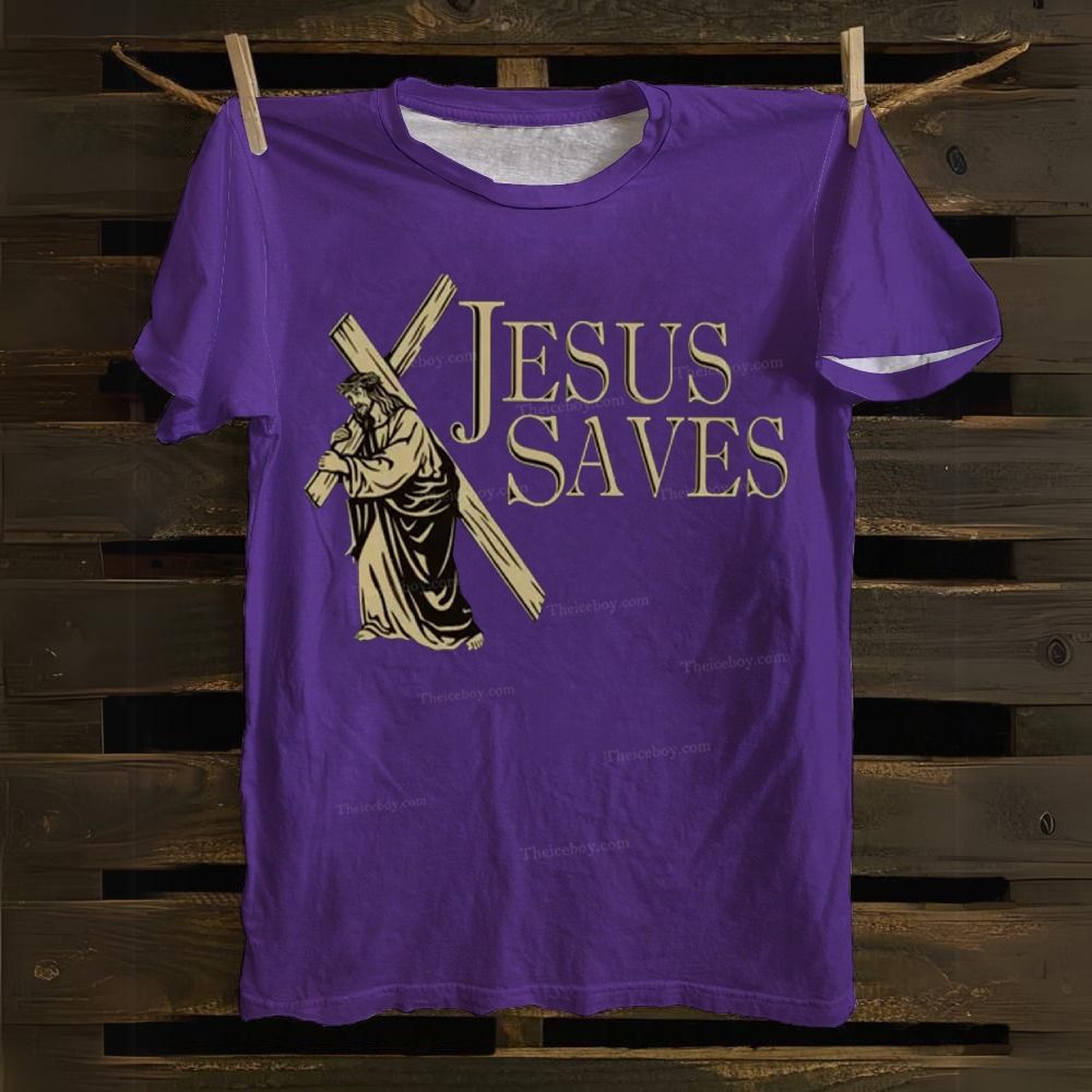 Jesus Saves Cotton T-shirt