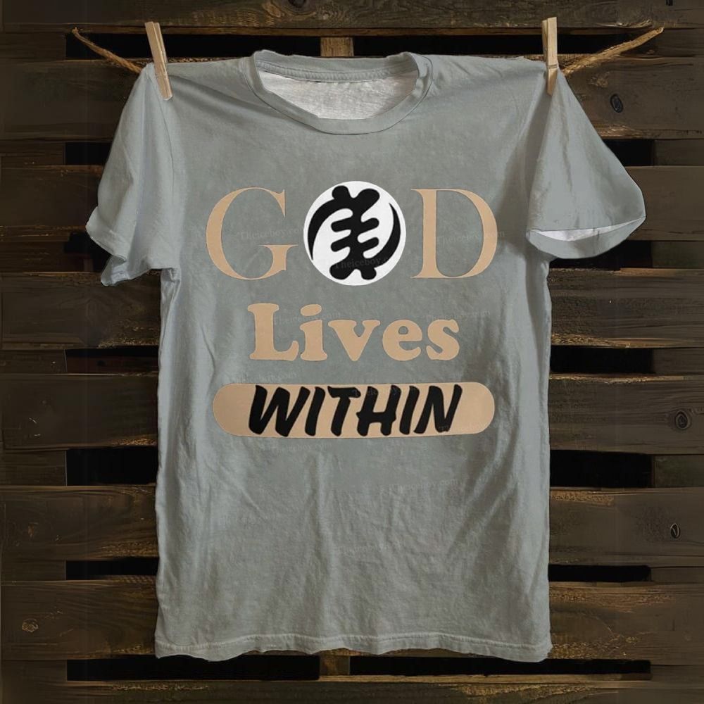 God Lives Within Cotton T-shirt