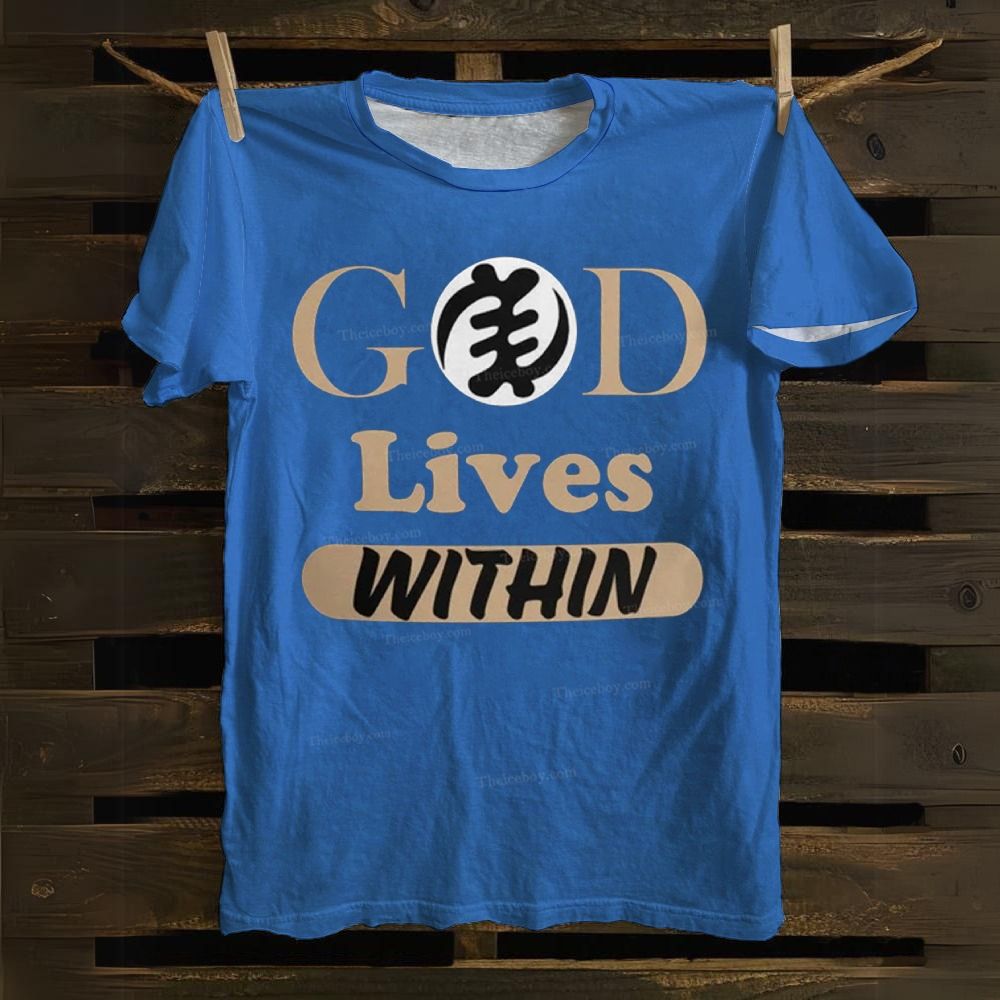 God Lives Within Cotton T-shirt