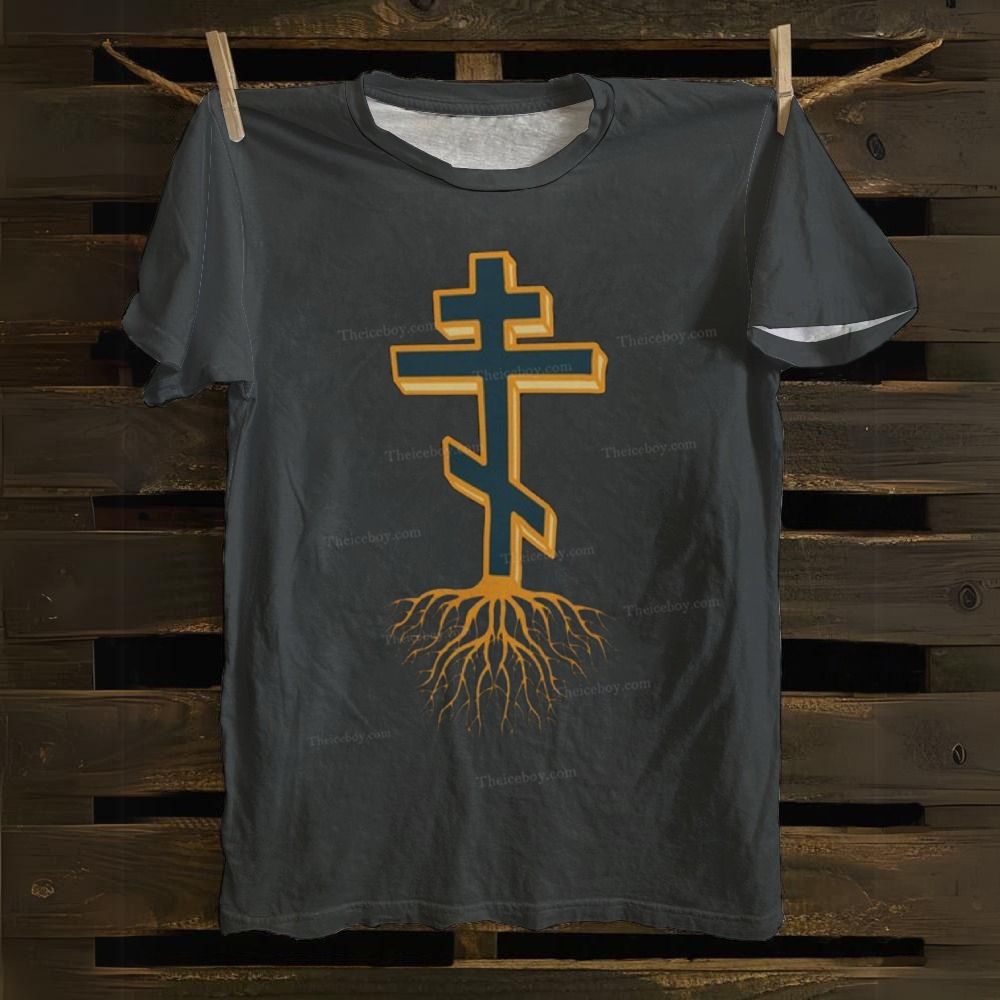 Christian Cross Cotton T-shirt