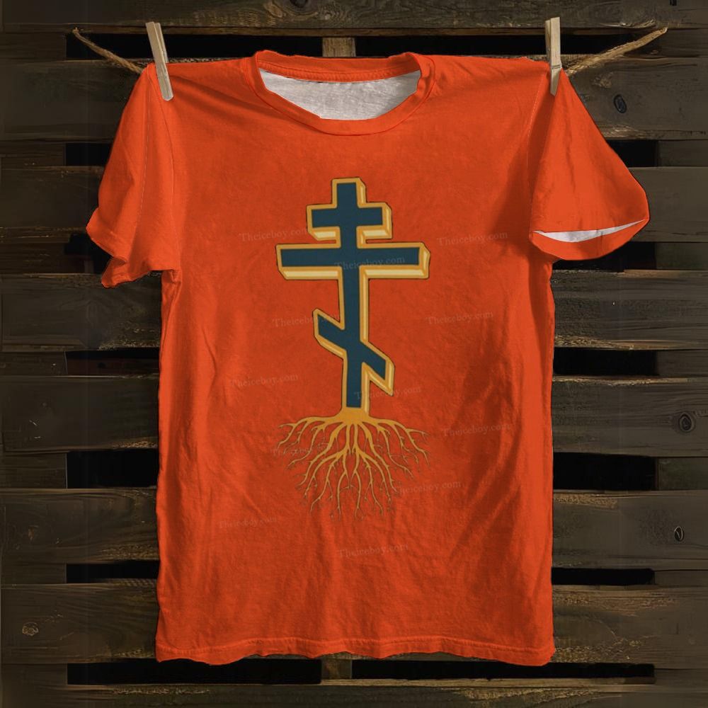 Christian Cross Cotton T-shirt