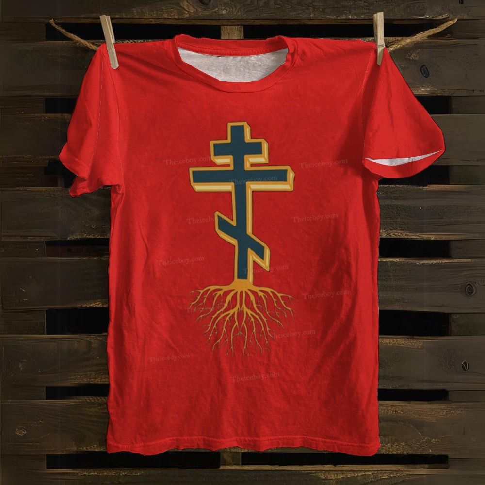 Christian Cross Cotton T-shirt