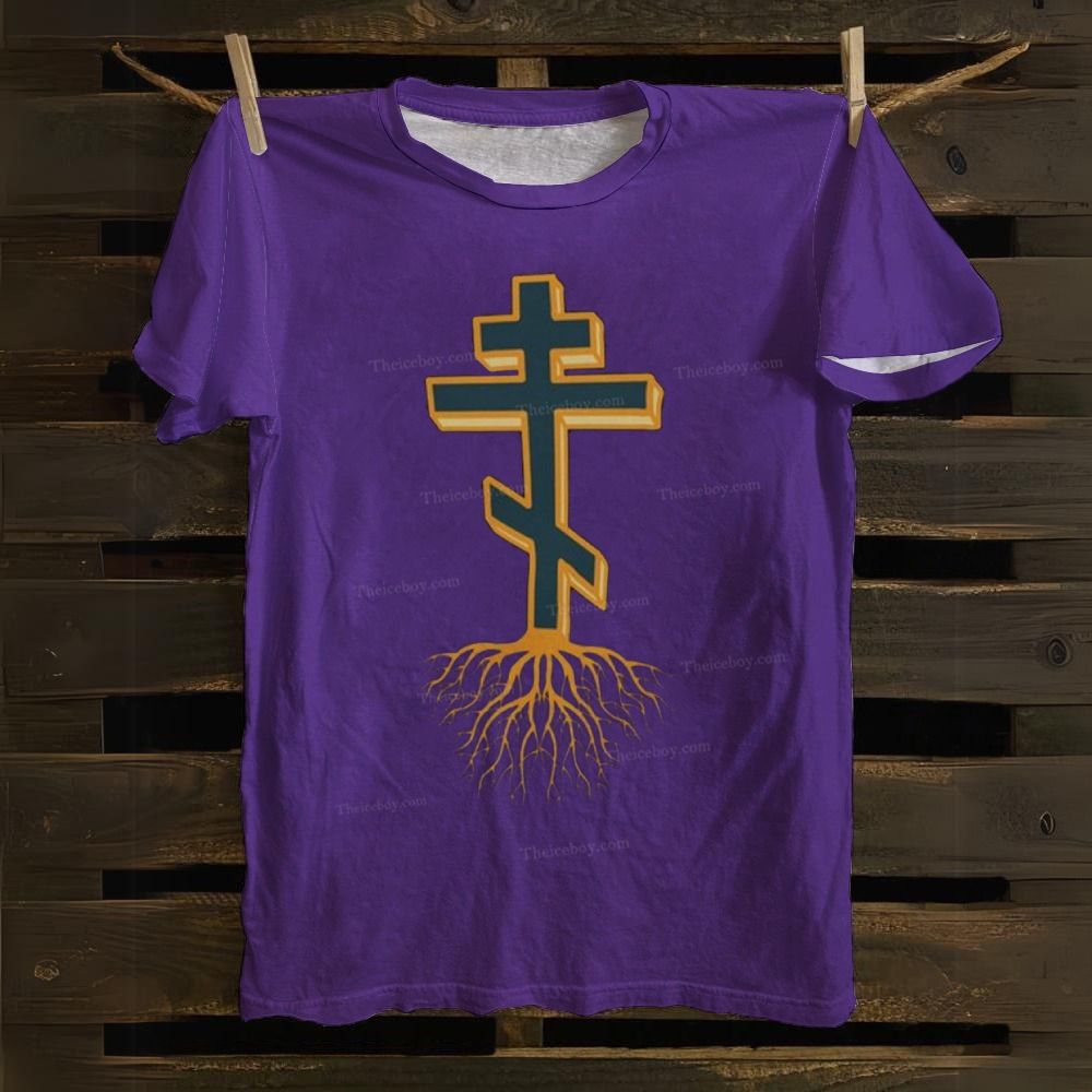 Christian Cross Cotton T-shirt