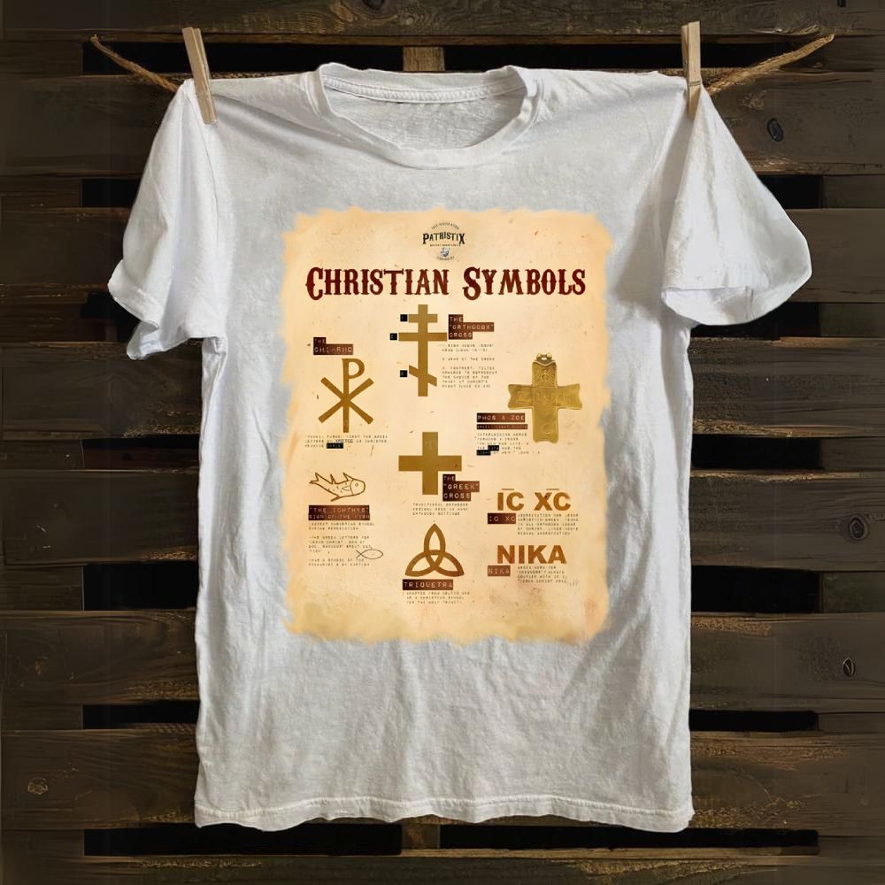 Christian Symbols Cotton T-shirt