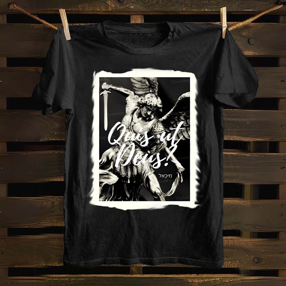 Saint Michael St Michael the Archangel Cotton T-shirt