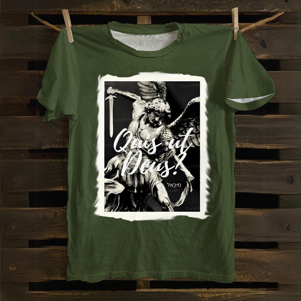 Saint Michael St Michael the Archangel Cotton T-shirt