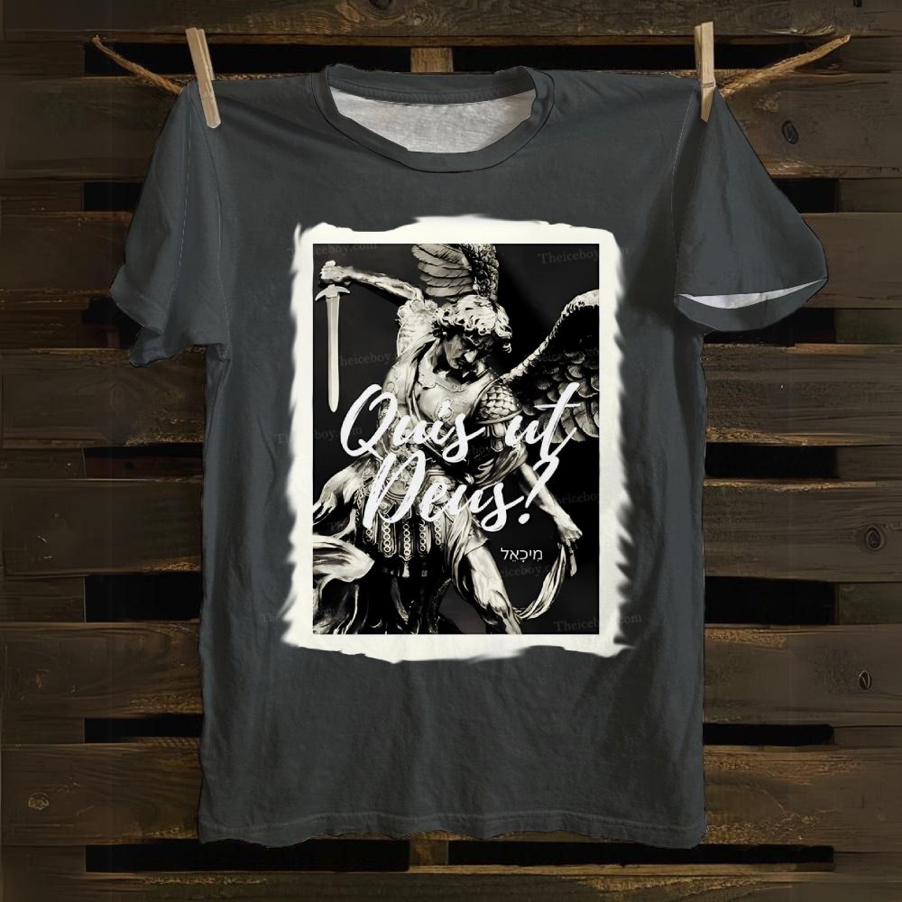 Saint Michael St Michael the Archangel Cotton T-shirt
