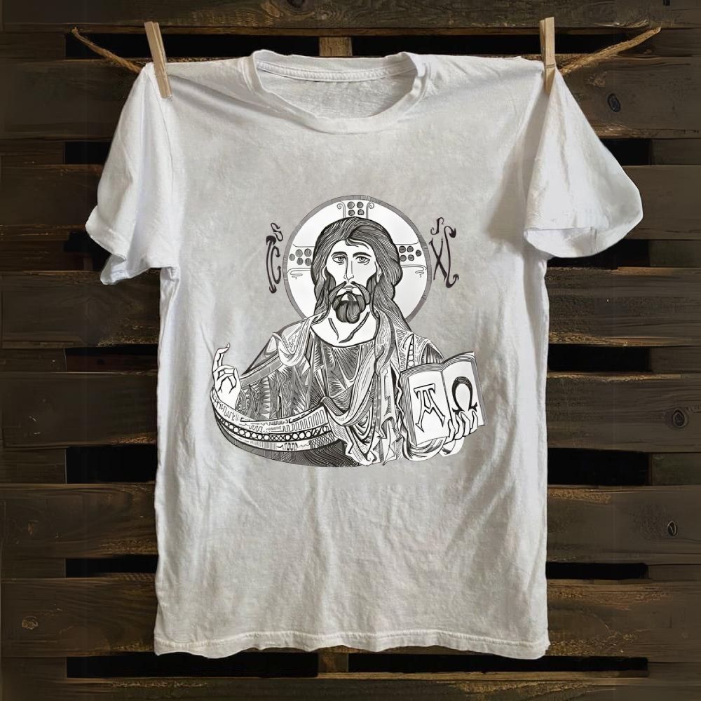 Jesus Christ - Alpha and Omega Poster Cotton T-shirt