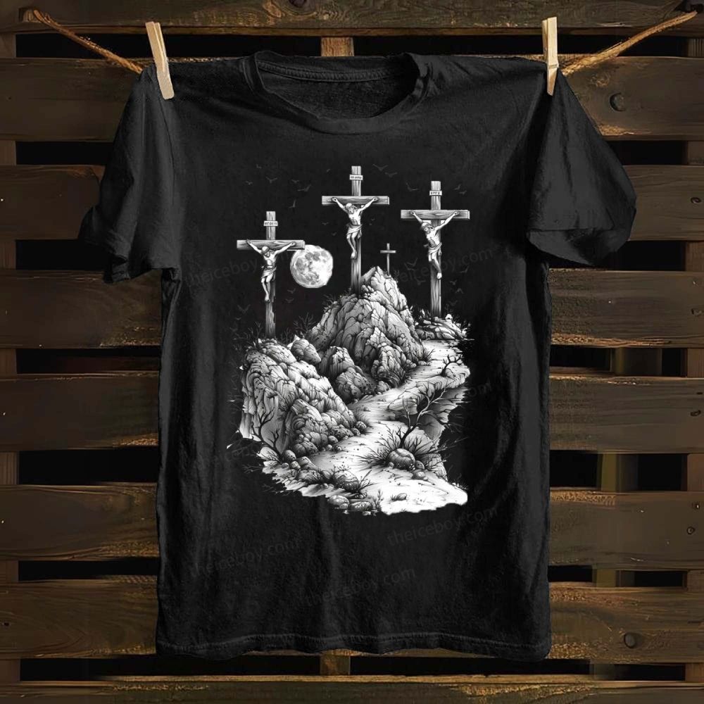 Hill of Crosses Cotton T-shirt