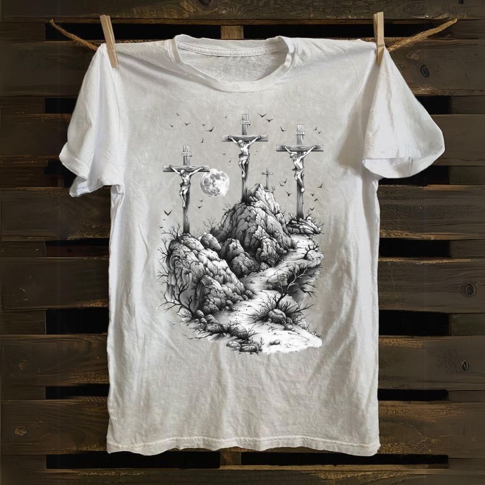 Hill of Crosses Cotton T-shirt