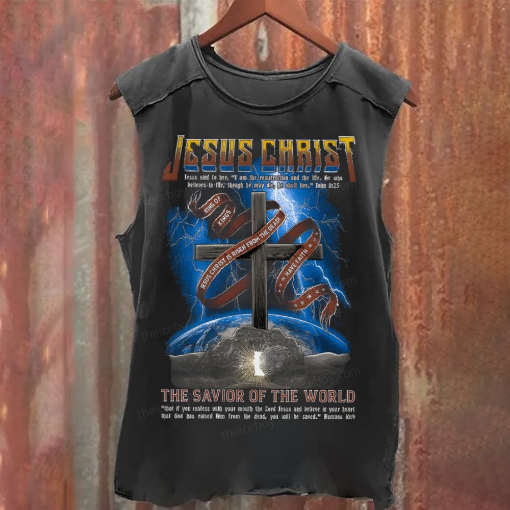 Jesus Christ Washed Tank Top