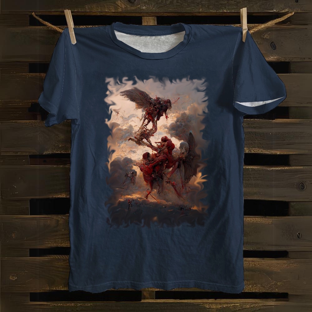 Holy Flame Judgment Cotton T-shirt