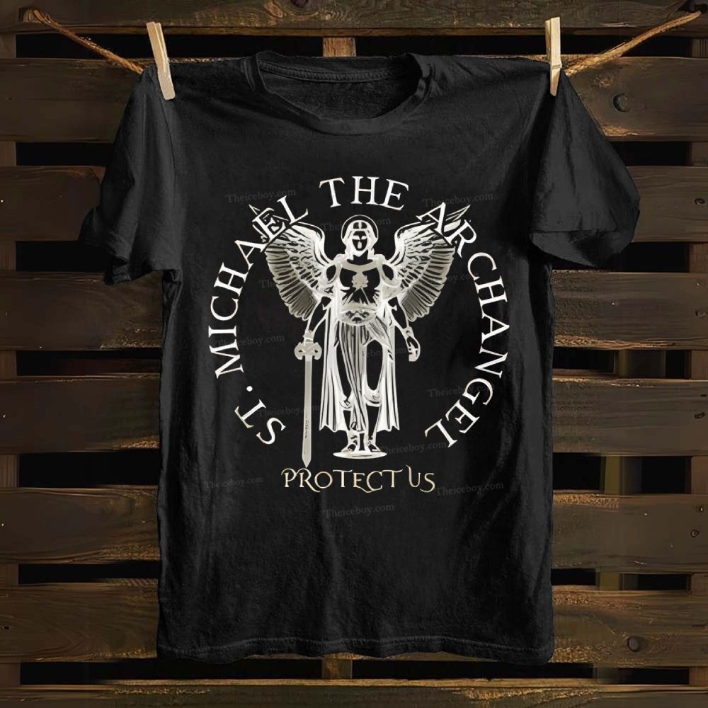 Saint Michael The Archangel Cotton T-shirt