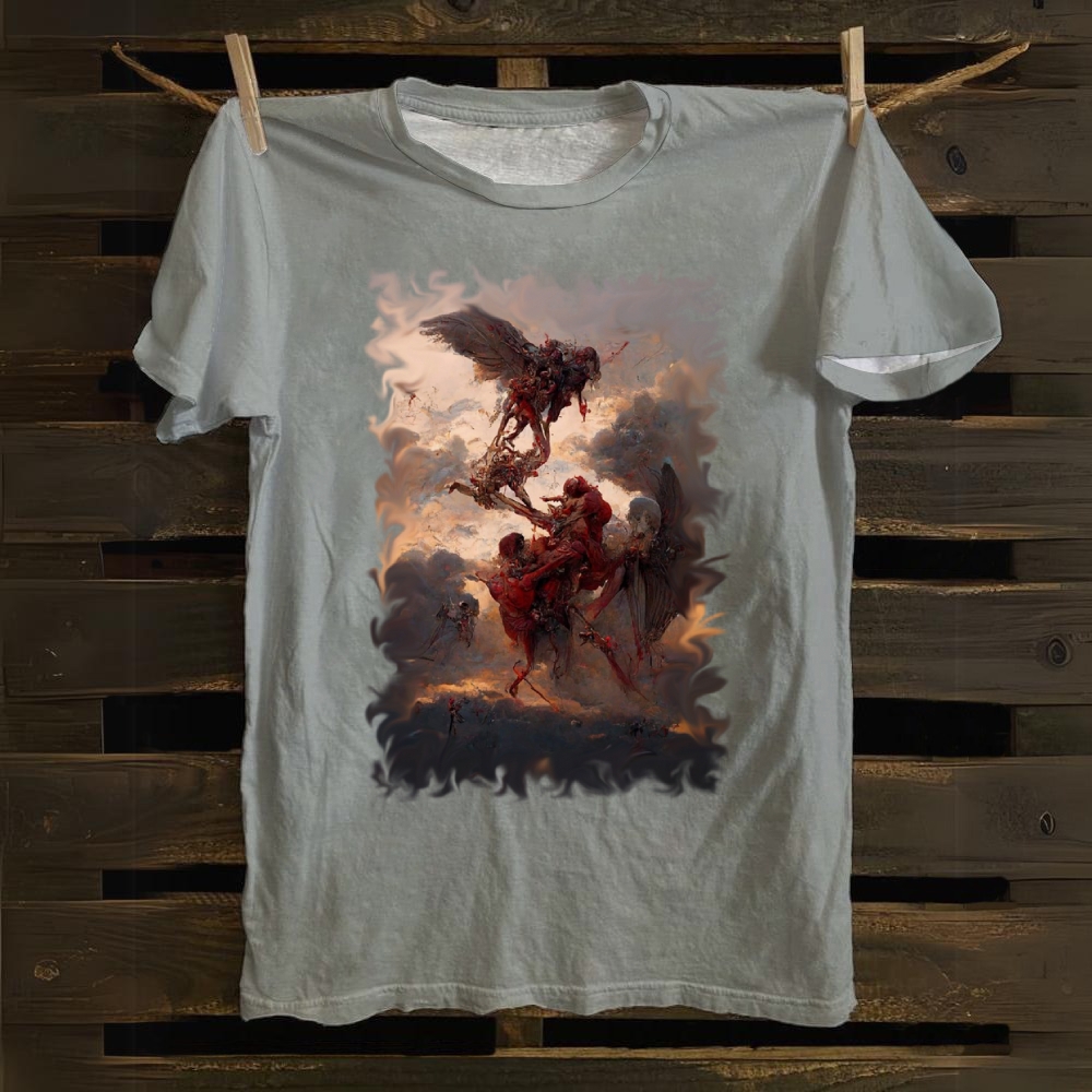 Holy Flame Judgment Cotton T-shirt