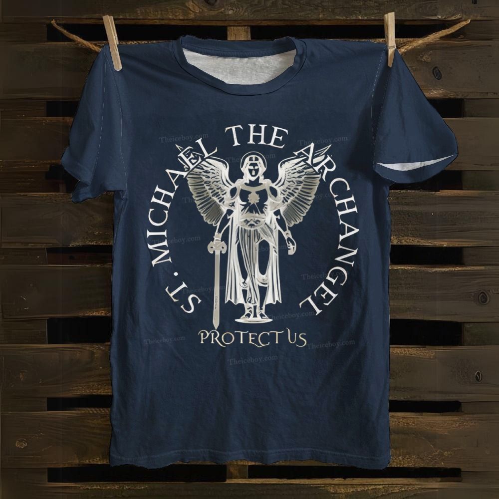 Saint Michael The Archangel Cotton T-shirt