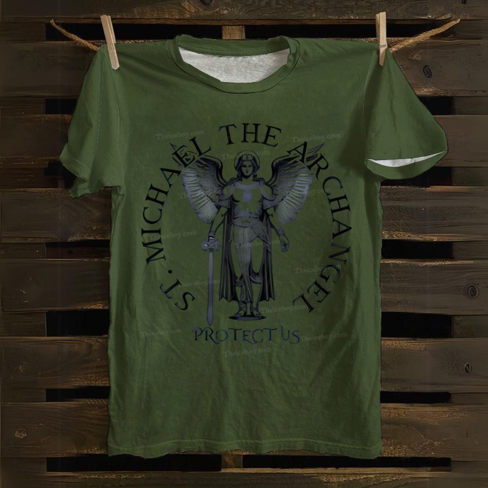 Saint Michael The Archangel Cotton T-shirt