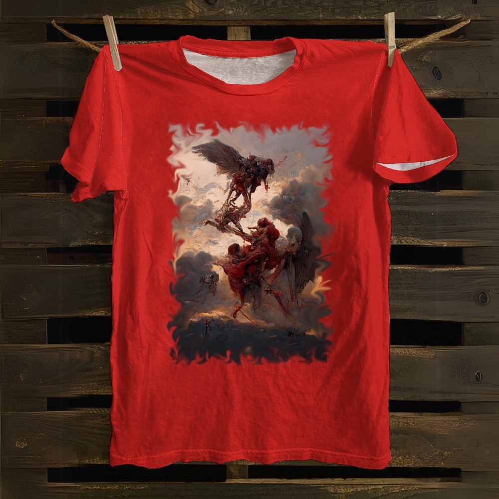 Holy Flame Judgment Cotton T-shirt