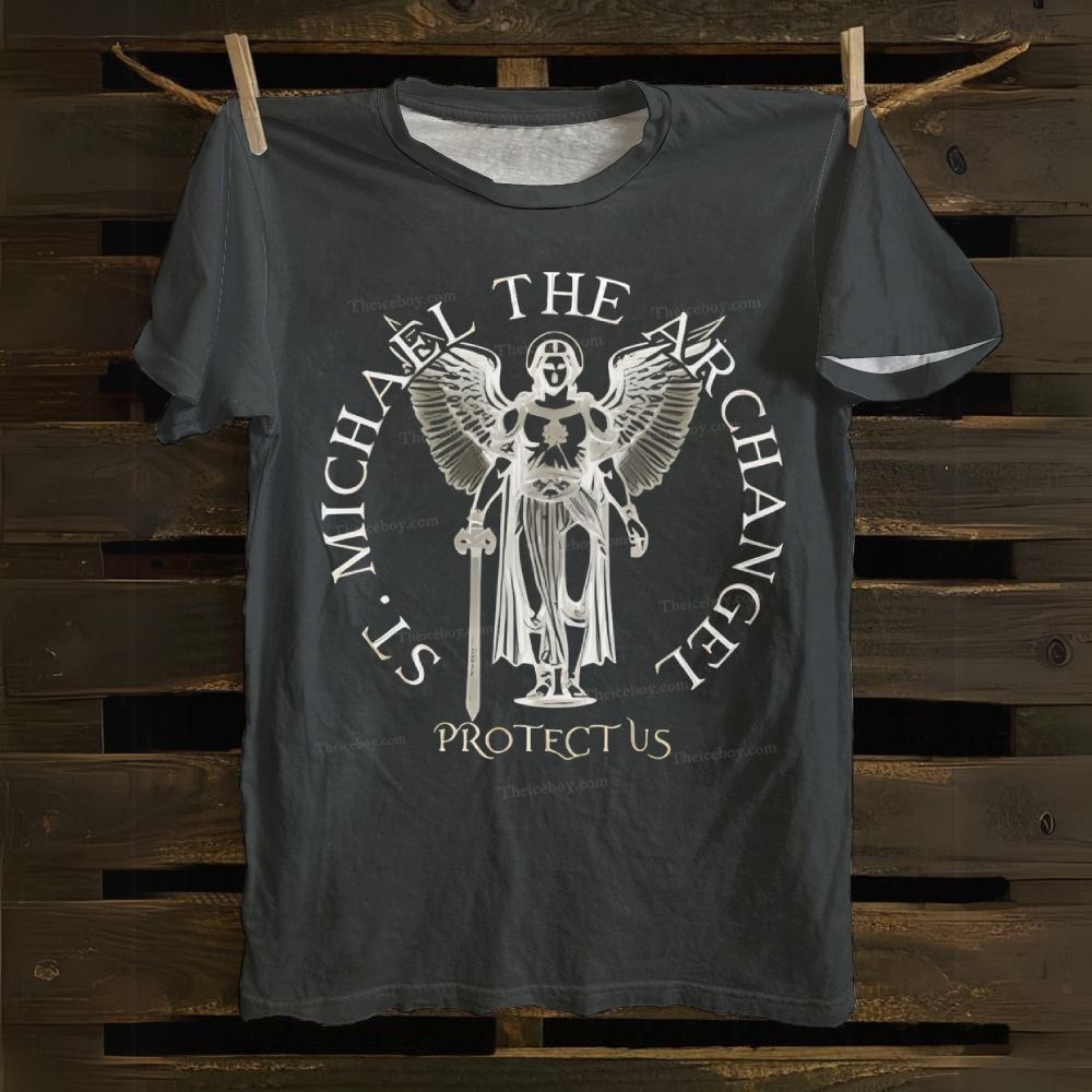Saint Michael The Archangel Cotton T-shirt
