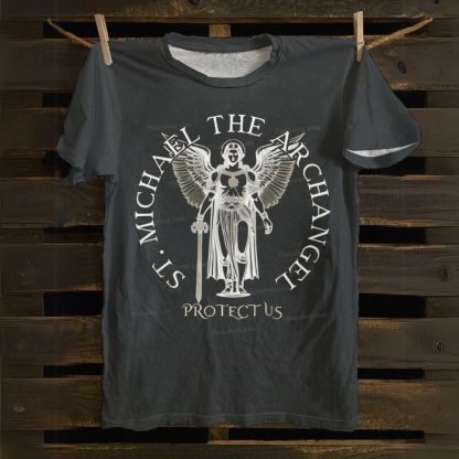 Saint Michael The Archangel Cotton T-shirt