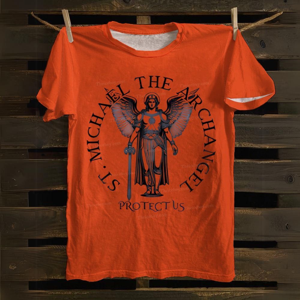 Saint Michael The Archangel Cotton T-shirt