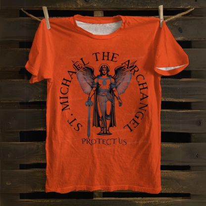 Saint Michael The Archangel Cotton T-shirt