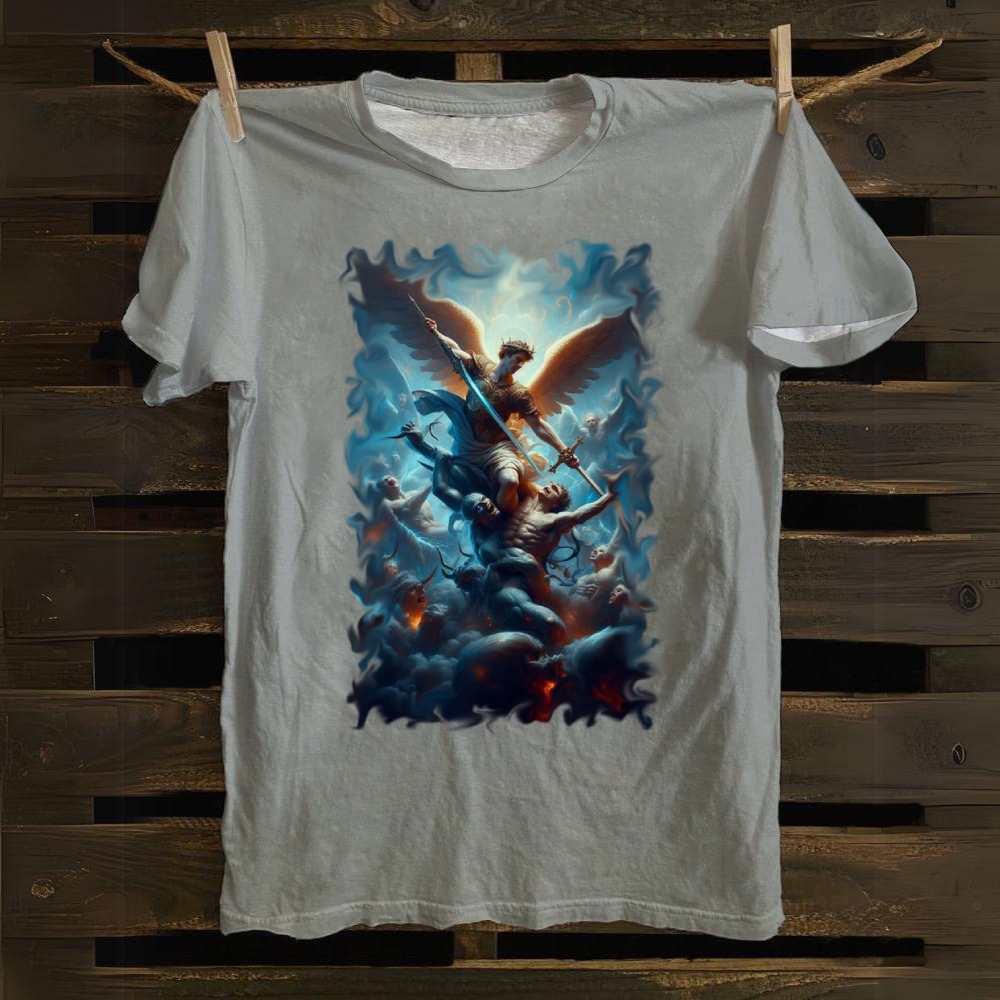 Light And Dark Quadrant Cotton T-shirt