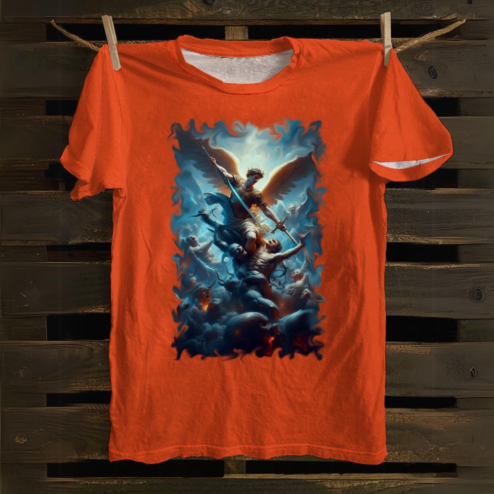 Light And Dark Quadrant Cotton T-shirt